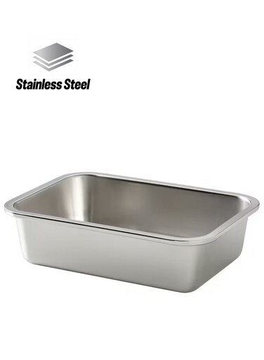 container, rectangular/stainless steel1.0 l