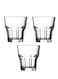 3 Pieces Casablanca Whisky Glass Set 265 Ml, 91.5 Mm Height, 86 Mm Diameter, Fully Tempered Clear