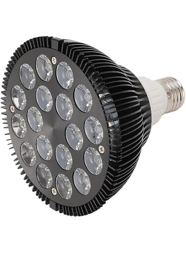 LED Aquarium Light, 18W Full Spectrum Fish Tank Light, 18pcs LED 6 Band Lights with 45 Degree Optical Lens, for Water Fish Tank