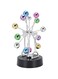 Perpetual Motion Desk Ornament, Battery Powered Revolving Ball Device Electronic Desk Toy Desk Wiggle Toy Motion Desk Gadget Electronic Wiggle Gadget Kinetic Swinging Device for Desk Decorations