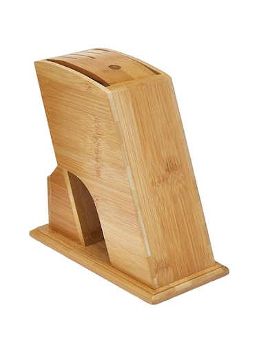 Multifunctional Holes Bamboo Knife Rack Tool Wood Kitchen