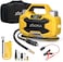 Xoopla 150PSI Car Air Compressor Power Supply 12V DC 180W/30L Tyre Inflator   With Dual Metal Motors &amp; Screen Digital Tire Pressure Detection Auto Shut Off LED Lighting for SUV, Truck, Car, Bike, Ball