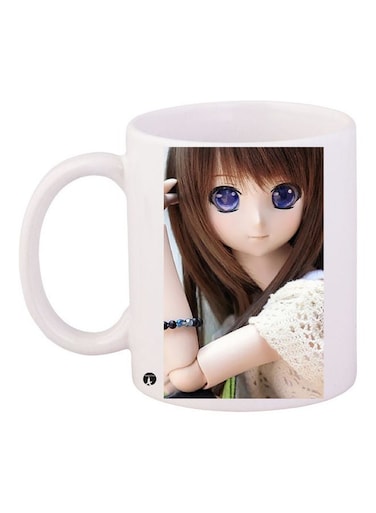 Printed Ceramic Coffee Mug Multicolour