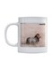 Lion Zebra Printed Mug White/Black/Brown
