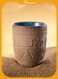 Middle Eastern Vintage Coarse Ceramic Coffee Cup 280ml &acirc;&euro;&ldquo; Arabic Embossed Pottery Mug for Coffee, Tea &amp; Water, Reusable Artisan Drinkware