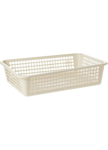 FITTO Mini Storage Basket Small &ndash; Off White Fruit Tray for Washing, Storing, and Serving, Easy Drainage, Nestable, Food Safe
