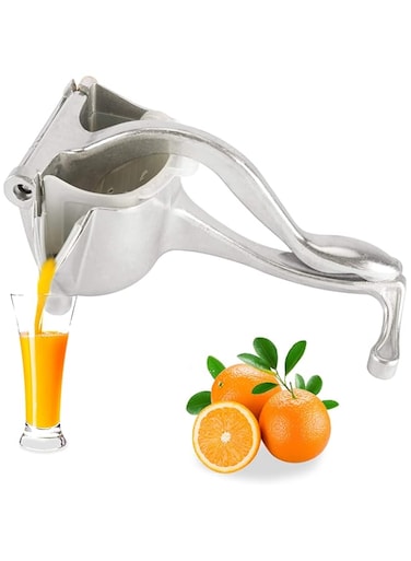 Homend aluminum hand press juice extractor,silver - hm034
