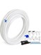 15M Water Supply Pipe Tube + Fridge Connector Kit For European Style Double Fridge Refrigerator (1/4" Pipe)