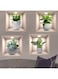 Khazna 3D Green Plants Wall Decals 3d Wall Art Decals for Living Room Bedroom Kitchen Decoration, DY0137-LH