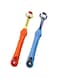 NALACAL Pet Toothbrush, Three Sided Pet Toothbrush Dog Brush Addition Bad Breath Tartar Teeth Care Dog Cat Cleaning Mouth (2 Pack)