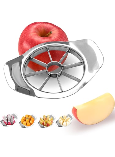 Cutter apple slicer 8 slices,Anti-Slip Handle Easy to Use,8-Blade apple corer,Time-Saving,Stainless Steel Cutter and Divider For apple Tomato Orange Pear Pineapple,kitchen gadgets Tool