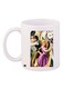 Tangled Printed Coffee Mug White/Purple/Gold 11ounce