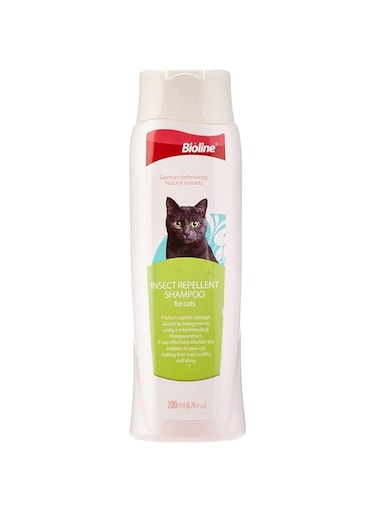 Bioline Insect Repellent Shampoo For Cats 200 Ml, Multicolor