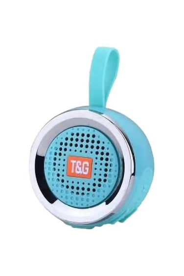 Mini Bluetooth speaker with HiFi stereo, bass boost, Micro SD/AUX support, and swing-style design.