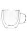 Layered Coffee Mug Clear 7.4x4.5x8cm