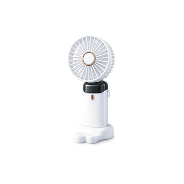 Portable Mini Handheld Fan with LED Display, 800mAh Rechargeable USB Desk Fan, Lightweight Cooling Fan