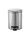 Moon Cover Pedal Bin &acirc;&euro;&ldquo; Stainless Steel Step Trash Can, 5L / 12L / 20L &acirc;&euro;&ldquo; Soft-Close Lid, Sleek Oval Design, Fingerprint-Resistant, for Bathroom, Kitchen, Office, or Bedroom (5 Liters)