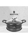 28cm Granite Cooking Pot &acirc;&euro;&ldquo; Aluminum Soup Casserole with Heat-Resistant Glass Lid   Fixed Handle   Multi-Layer Nonstick Coating   Oven &amp; Microwave Safe   100% PFOA-Free