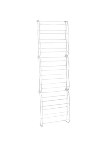 36-pair Over The Door Shoe Rack In White