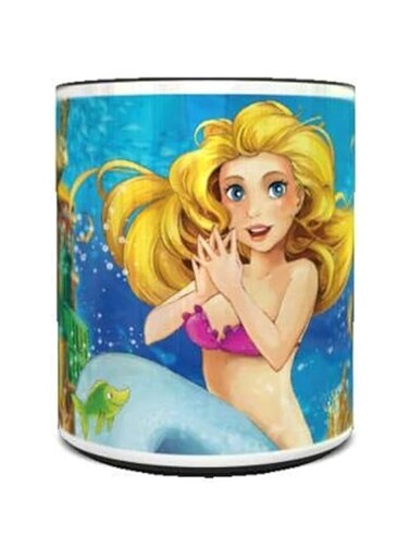 imPRESS Color Changing Heat Sensitive Coffee Mug with Mermaid and Ocean Design