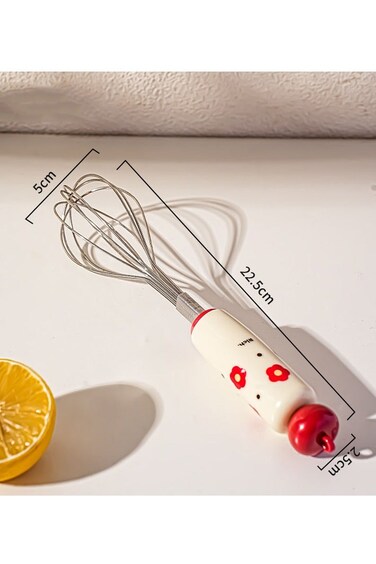 &atilde;&euro;Healthy Material&atilde;&euro;&lsquo;Baby Food Tool &amp; Baking Tool &amp; Cooking Partner   Thickened PP &amp; 304 Stainless Steel Whisk   Rounded Handle Design   12 Reinforced Wires   Fast &amp; Smooth Whisking   Easy To Clean   Stylish &amp; Practical   Multi-Functional Kitchen Gadget