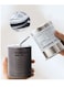 Iced Americano Insulated Tumbler Coffee Cup with Stainless Steel Straw,Inspiration Words Travel Mug for Men Women (10*11cm Gray)