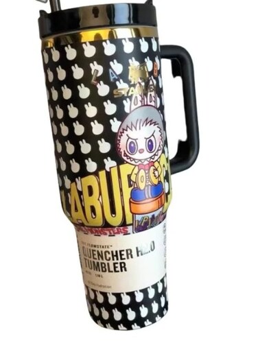 x Labubu Limited Edition Quencher H2.0 Tumbler   40oz Insulated Cup with Handle, Spill-Proof Lid &amp; Straw   Premium Stainless Steel Travel Mug for Hot &amp; Cold Drinks