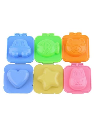 Boiled Egg Sushi Rice Mold Set Multicolour 6.5 x 7.5centimeter