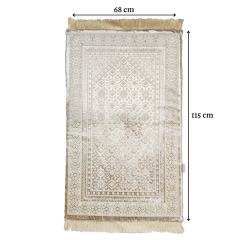 Museum Memory Foam Prayer Mat Dana. Velvet Comfortable Prayer Rug. Elegant Essential Design Sajadah with Foam.