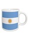 Argentina Flag Printed Mug White/Blue