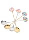 4Pcs lollipop coffee scoop, decorative coffee spoon, stainless steel spoon kitchen spoon stainless steel stirring spoon tea spoons cake spoon mixing spoon resin spoon fork Symphony