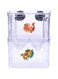 Fish Breeding Box Double Layer Breed Case Fish Isolation Floating Hatchery Transparent Plastic Fish Hatching Box with 2 Suction Cup for Aquarium Home Fry Farming Fish Protection