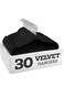 30-Piece Cloth Hanger Set Black/Silver