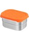 8oz/230ml Stainless Steel Snack Containers,9.7 * 7.4 * 4.8cm Small Metal Food Storage Containers with Leak Proof Silicone Lids,Reusable Lunch Snack Condiment Sauce Storage for Travel,Picnic,Office