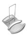 Stainless Steel Lid And Spoon Stand Silver