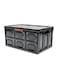 Foldable Storage Box Black 55Liters