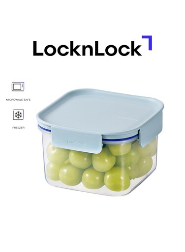 Classic Plus Square Food Container &acirc;&euro;&ldquo; 860ml Mint, 4-Side Locking, Stackable &amp; Leakproof