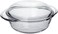 Large Glass Casserole with Lid 2.8L Durable Heat-Resistant Borosilicate Cookware   Transparent Round Oven-Safe Glass Casserole Dish with Lid