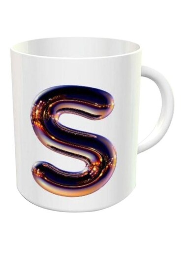 Print S Printed Ceramic Mug White/Purple Standard Size