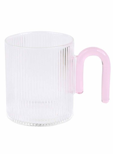 Pear Deco Clear Glass Mug 300ml