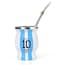 Mate Cup Argentina No. 10   Double-Walled 304 Stainless Steel Gourd Mug, 250ml