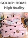 HOME Printed Duvet Set, King /Queen/Single Size - 6-Pcs Bed Set, Microfiber Fabric - 1 Duvet Cover, 1 Fitted Sheet, 4 Pillowcases (Filler Not Included)