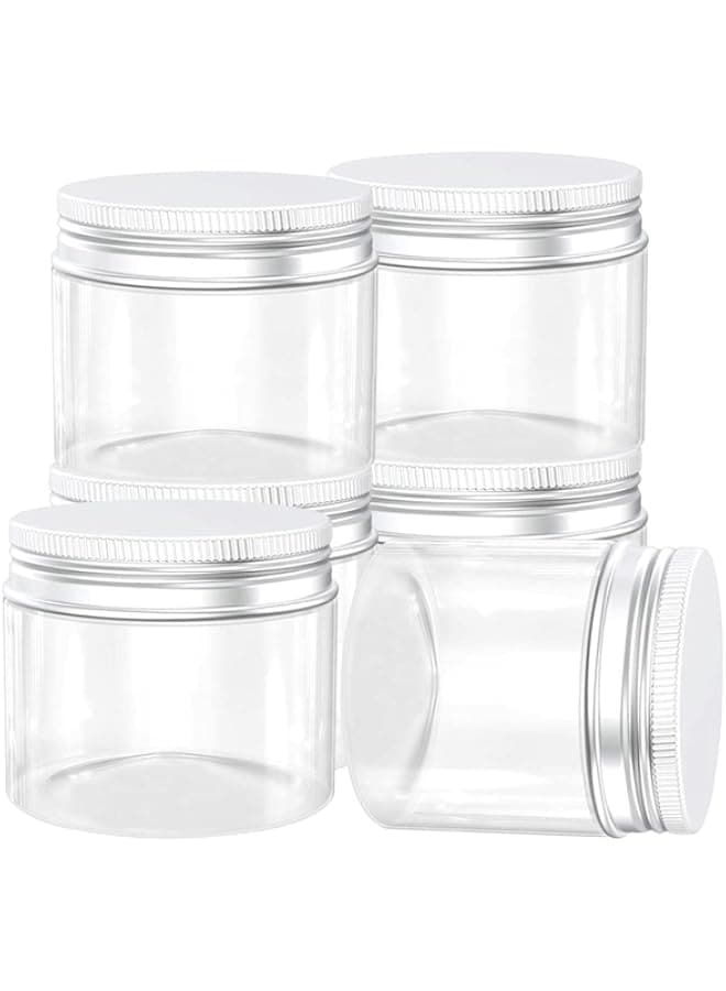 Buy FUFU 16 Ounce Plastic Jars Clear Plastic Mason Jars Storage ...
