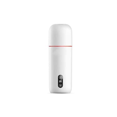 Smart Digital Thermos Flask with LED Display, Portable Insulated Water Bottle, White
