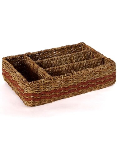 HomeBox Naturaloom Rectangular Kitchen Basket - 40x27x10 cm