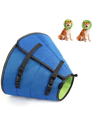 Soft Elizabethan Cone Collars, Dog Cone Soft Pet Recovery Collar, Adjustable Dog Cone Collar After Surgery for Medium Large Dogs