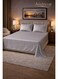 3&acirc;&euro;&lsquo;Piece Striped Microfiber Flat Bed Sheet Set Super King 240x260cm &acirc;&euro;&ldquo; Soft Breathable Flat Sheet with 2 Pillowcases 50x70cm, Silver Microfiber Silver 240x260cm
