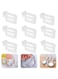 SYOSI 40-Pack Adjustable Refrigerator Dividers, Snap-On Space Separators for Fridge, Expandable Kitchen Pantry Storage Organizers, Clear, Multi-Use Home and Office Supplies