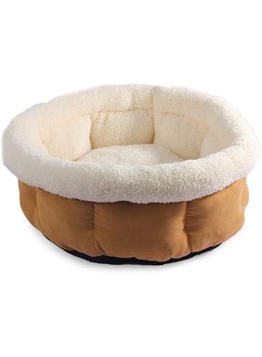 ALL FOR PAWS afp- Cuddle Bed Tan Color Small