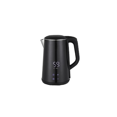 Digital Electric Kettle, 1.6L, Temperature Control Display, Matte Black